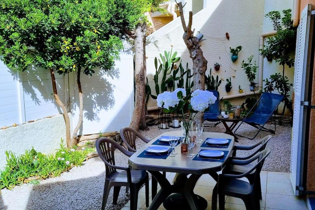 Le Marine Rez De Jardin Direct Plage Parking Prive Climatise Sète Exterior foto